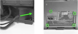 RAZER Tomahawk ATX Mid-Tower Gaming-- Insert the PSU