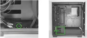 RAZER Tomahawk ATX Mid-Tower Gaming-- Loosen the screw