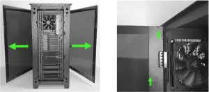 RAZER Tomahawk ATX Mid-Tower Gaming-- Open both