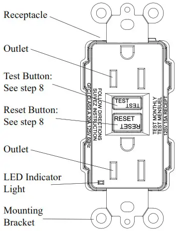 ARMSTRONG 57958 Testing a GFCI Receptacle Harbor Freight Tools - FRONT VIEW