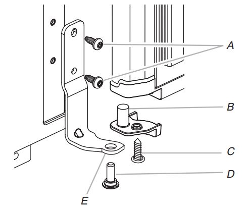 KitchenAid KUID308HPS 18-inch Automatic Ice Maker Installation Guide - Bottom Hinge
