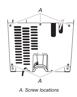 KitchenAid KUID308HPS 18-inch Automatic Ice Maker Installation Guide - Rear Panel