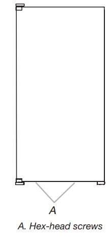 KitchenAid KUID308HPS 18-inch Automatic Ice Maker Installation Guide - Remove Stainless Steel Door Wrap Panel