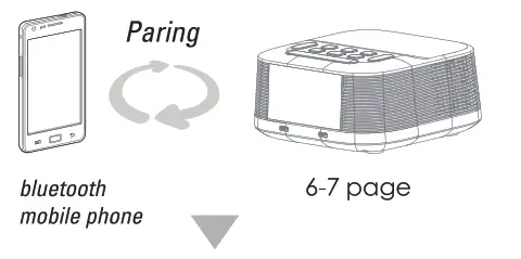 Homtime D8 PD Bluetooth Speaker with Alarm Clock - Pairing