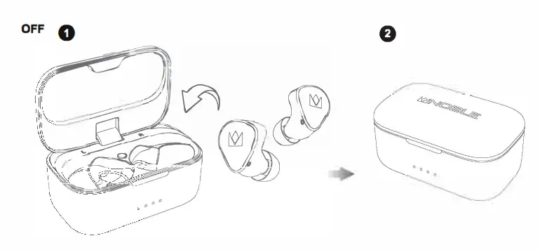 NOBLE FoKus Pro True Wireless Stereo Earphone - Power Off