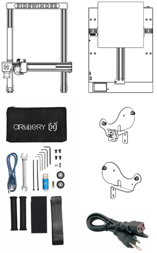 ARTILLERY ART A 014 Sidewinder X2 3D Printer