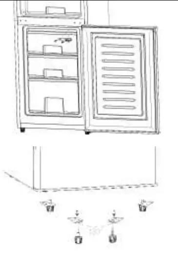 BestMatic COM 125597 1 Freezer Fridge Combi - door upwards