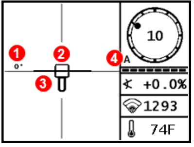 DIGITRAK F1 Falcon HDD Locating System - Locate Mode Screen 1