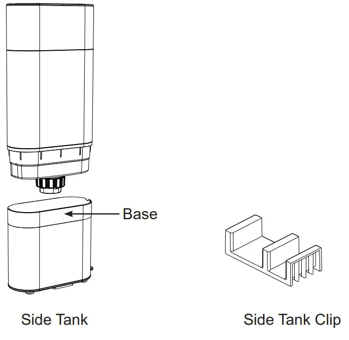 GE Profile P4AAKASBRTD Opal Side Tank-