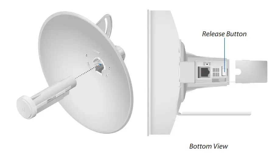 UBIQUITI NETWORKS Power Beam M5 - Bottom View 2