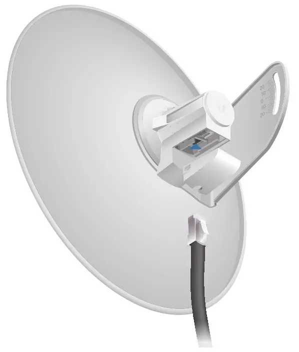 UBIQUITI NETWORKS Power Beam M5 - Connect the Ethernet cable