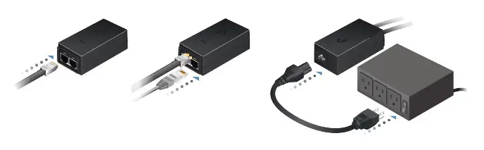 UBIQUITI NETWORKS Power Beam M5 - Connect the Power Cord