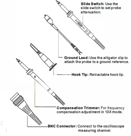 JAMECO-P7100 1X-10X-Oscilloscope-Passive-Probe - fig 3