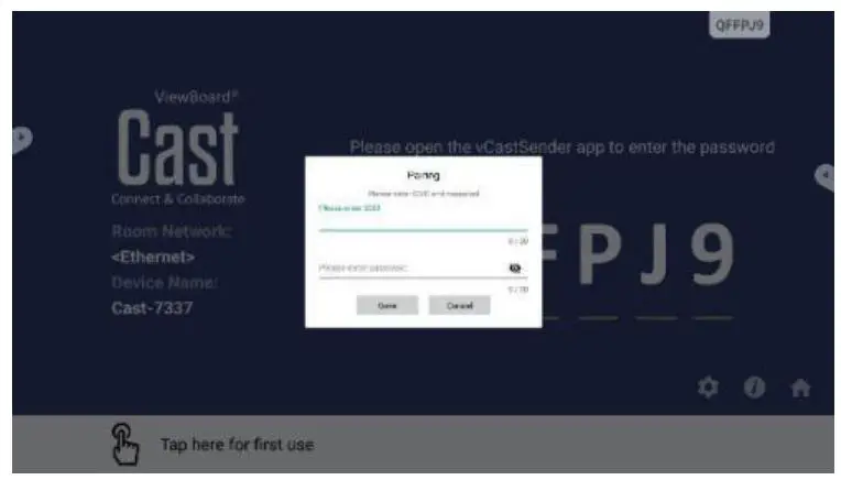 ViewSonic VS18188 ViewBoard Cast Button 6
