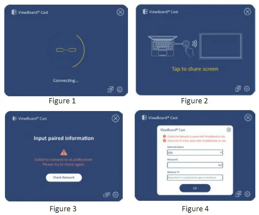 ViewSonic VS18188 ViewBoard Cast Button 7