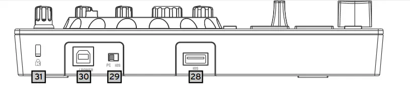 reloop 243598 READY Portable Performance Controller for Serato - LEFT PANEL