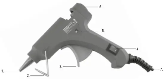 SOMOGYI SMA 009 Glue Gun Switch 20 W - figure 1