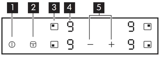 IKEA 904 672 68 GRUNDAD Induction Hob - Control panel