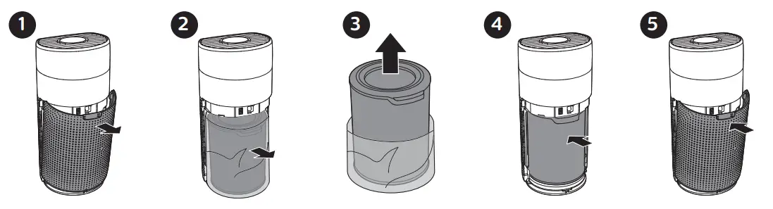 PHILIPS AC3055 Air Purifier with HEPA Filter Ultra Quiet Operation Wifi App - filter