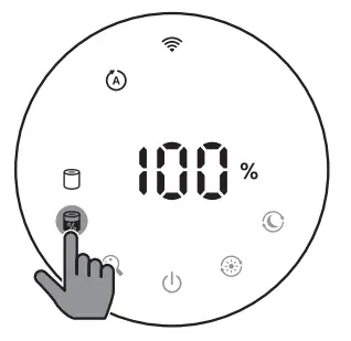 PHILIPS AC3055 Air Purifier with HEPA Filter Ultra Quiet Operation Wifi App - status