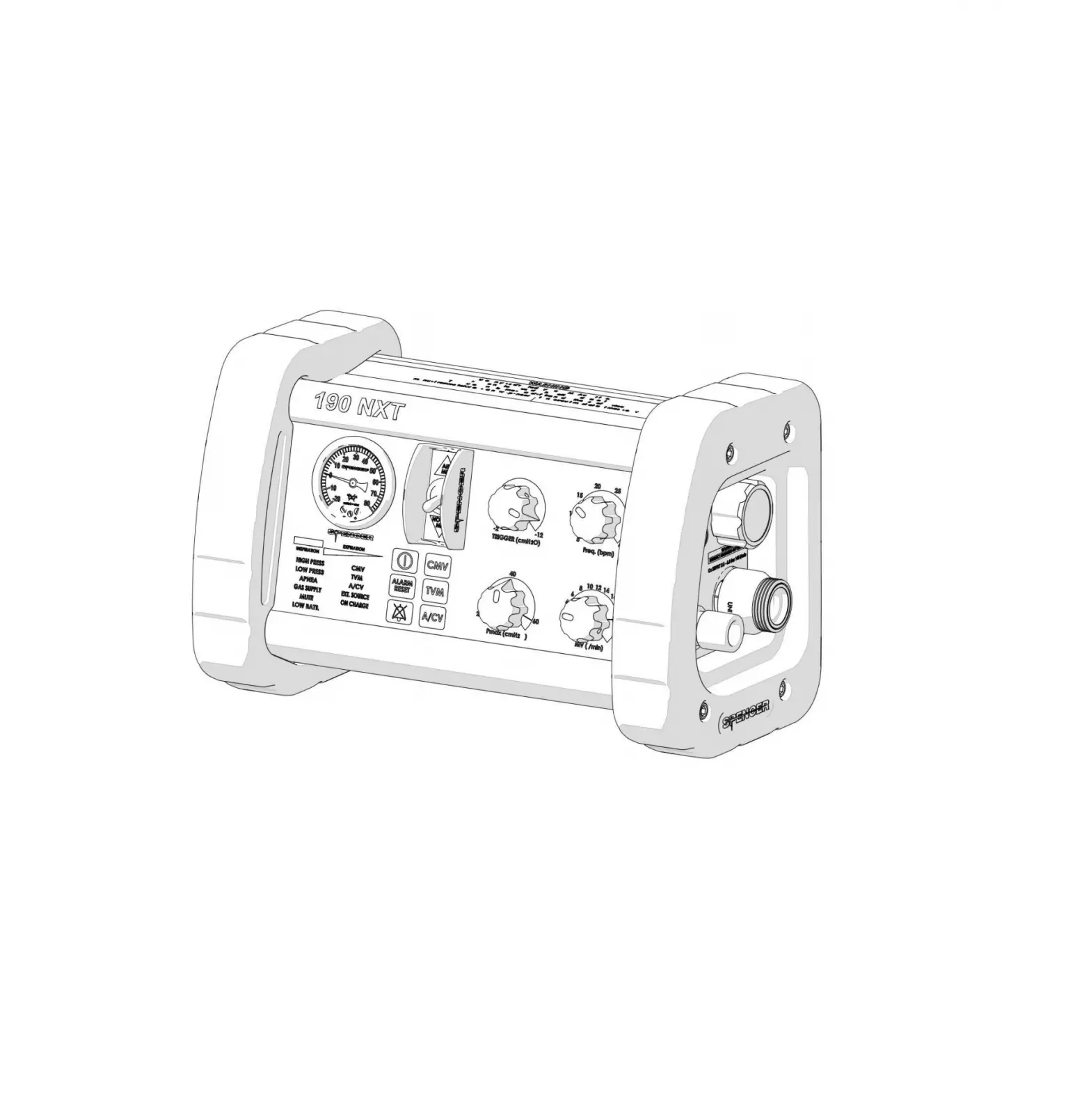 Spencer Electronic Lung Ventilator User Manual