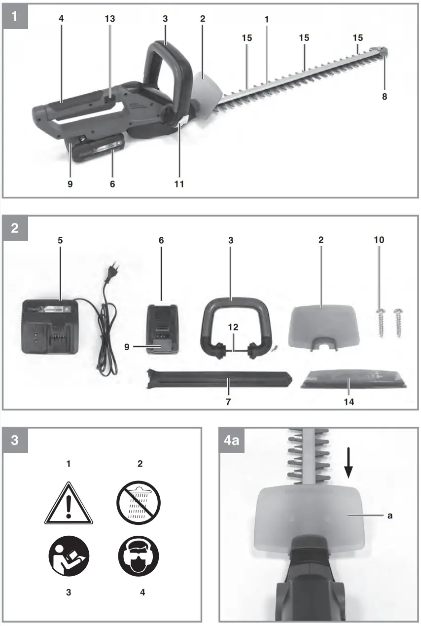 Einhell GE CH 1855 1 Li Kit Cordless Hedge Trimmer - fig1
