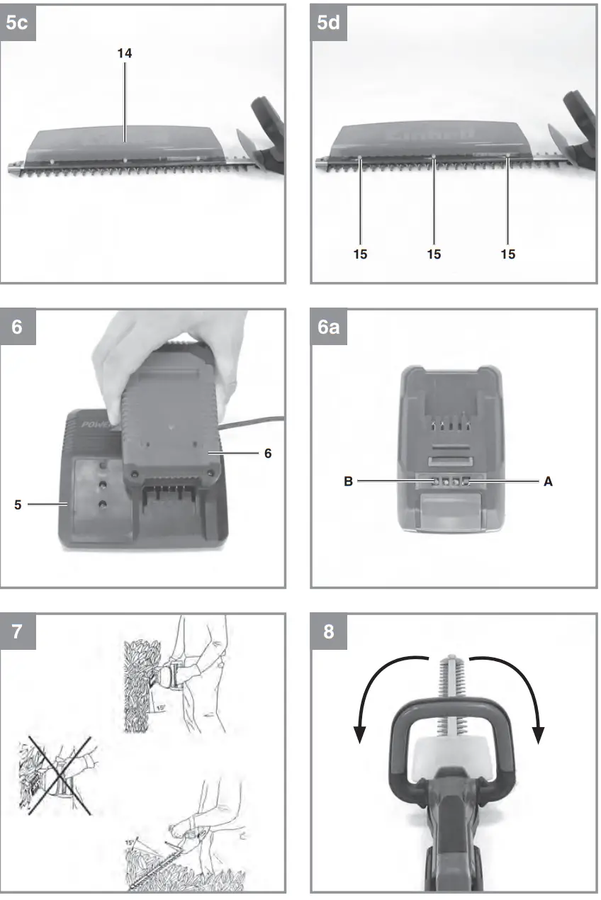 Einhell GE CH 1855 1 Li Kit Cordless Hedge Trimmer - fig3