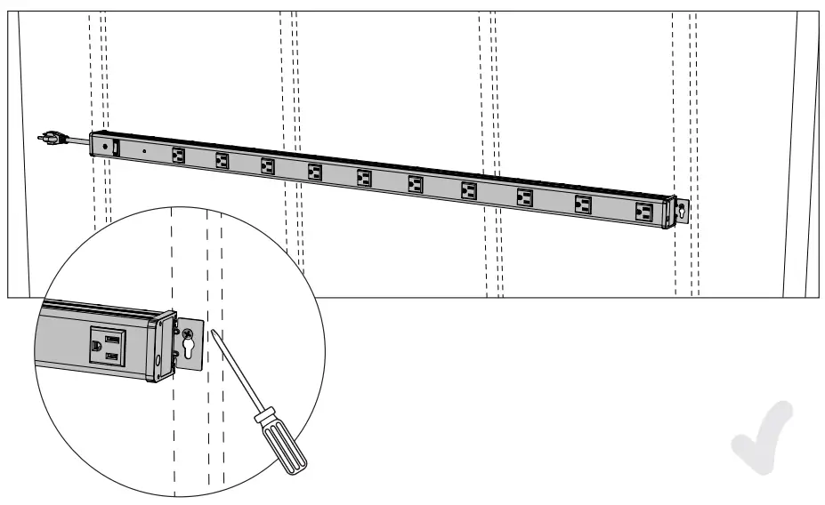 NEWAGE 10-Outlet Power Strip with Surge ProtectionFig10