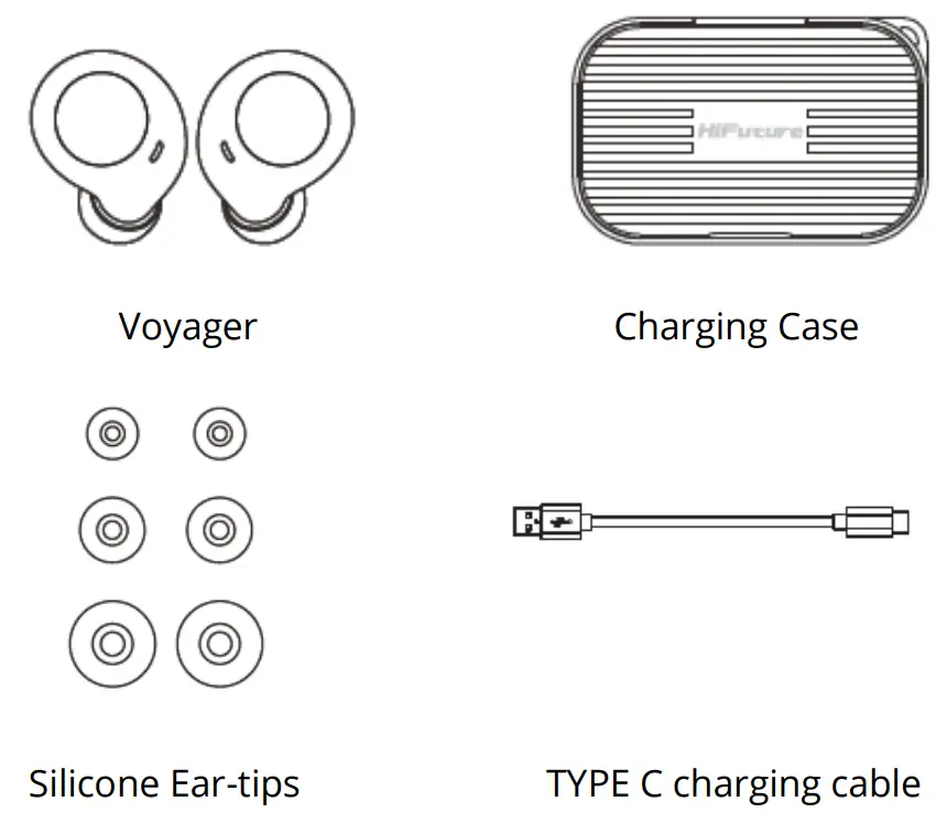 HiFuture NP 1026920400 Voyager TWS Earbuds-fig1