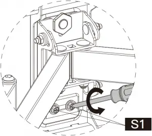 Adjustments - Loosen 2 bolts [S1]