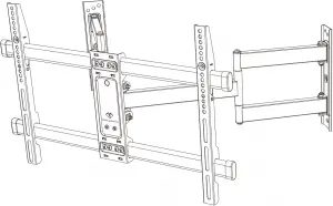 PERLESMITH Large Corner TV Wall Mount 1