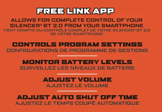 WALKER-S GWP-SLCR2-BT-V2 Silencer BT 2.0 Earbuds Instruction Manual - Download App