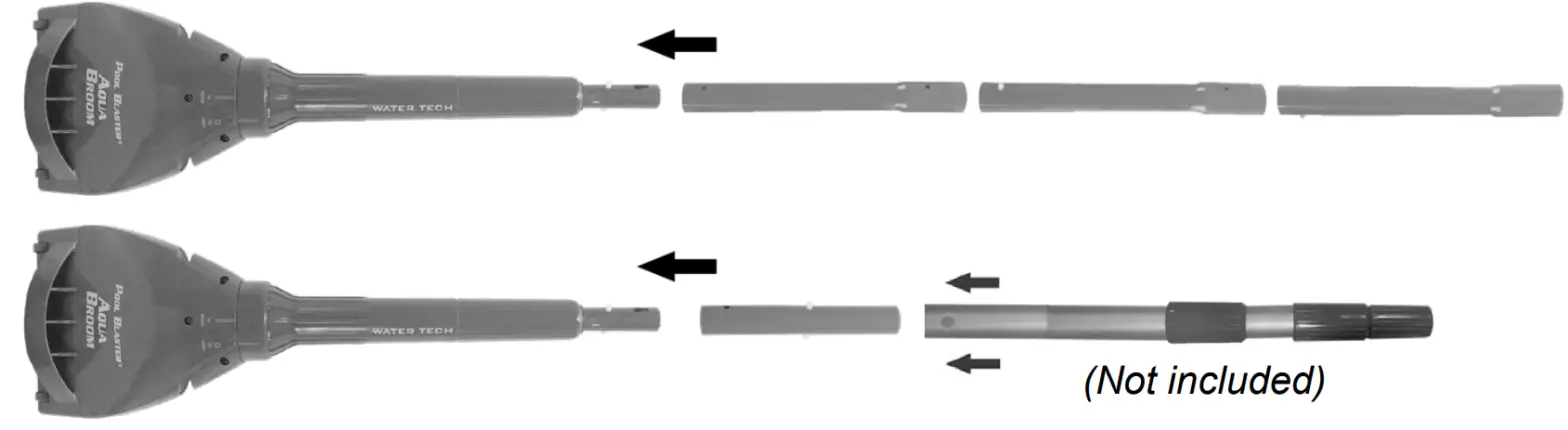 POOL BLASTER Aqua Broom XL Ultra Cordless Pool &amp Spa Vacuum Cleaner - fig 1