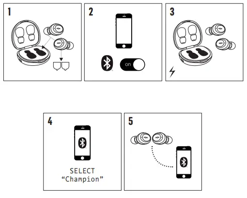 MARLEY EM-JE131 Champion True Wireless Earbuds with Microphone 2