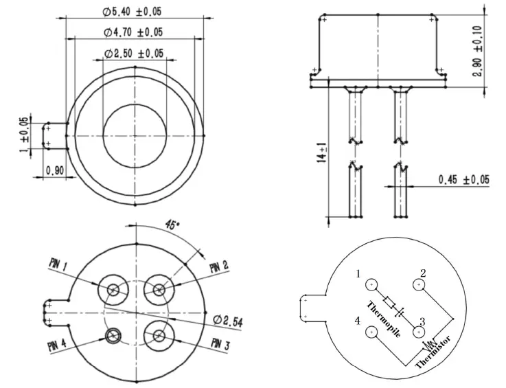 Winsen RTTA71 Thermopile Temperature Sensorfig-1
