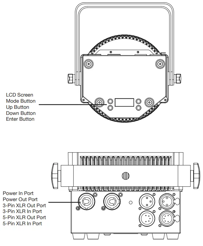 ADJ 5PX HEX LED Par Fixture Light - Hex Pearl