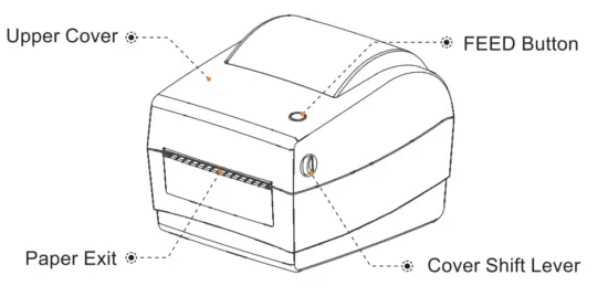 RONGTA RP410 4 Inch Label Barcode Printer - fig1