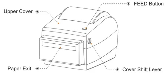 RONGTA RP410 4 Inch Label Barcode Printer - fig7