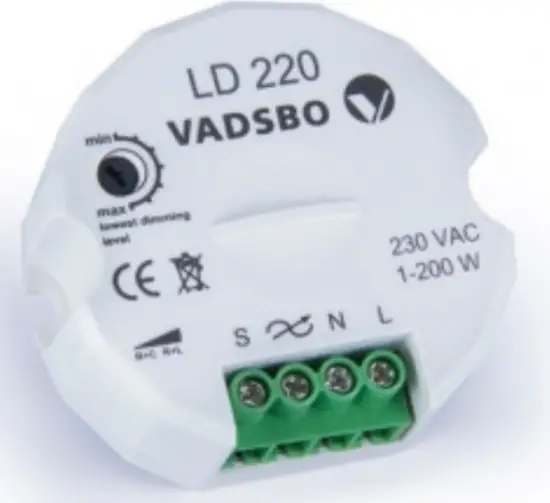 VADSBO LD220 1-200w Universal Dimmer Trailing Edge