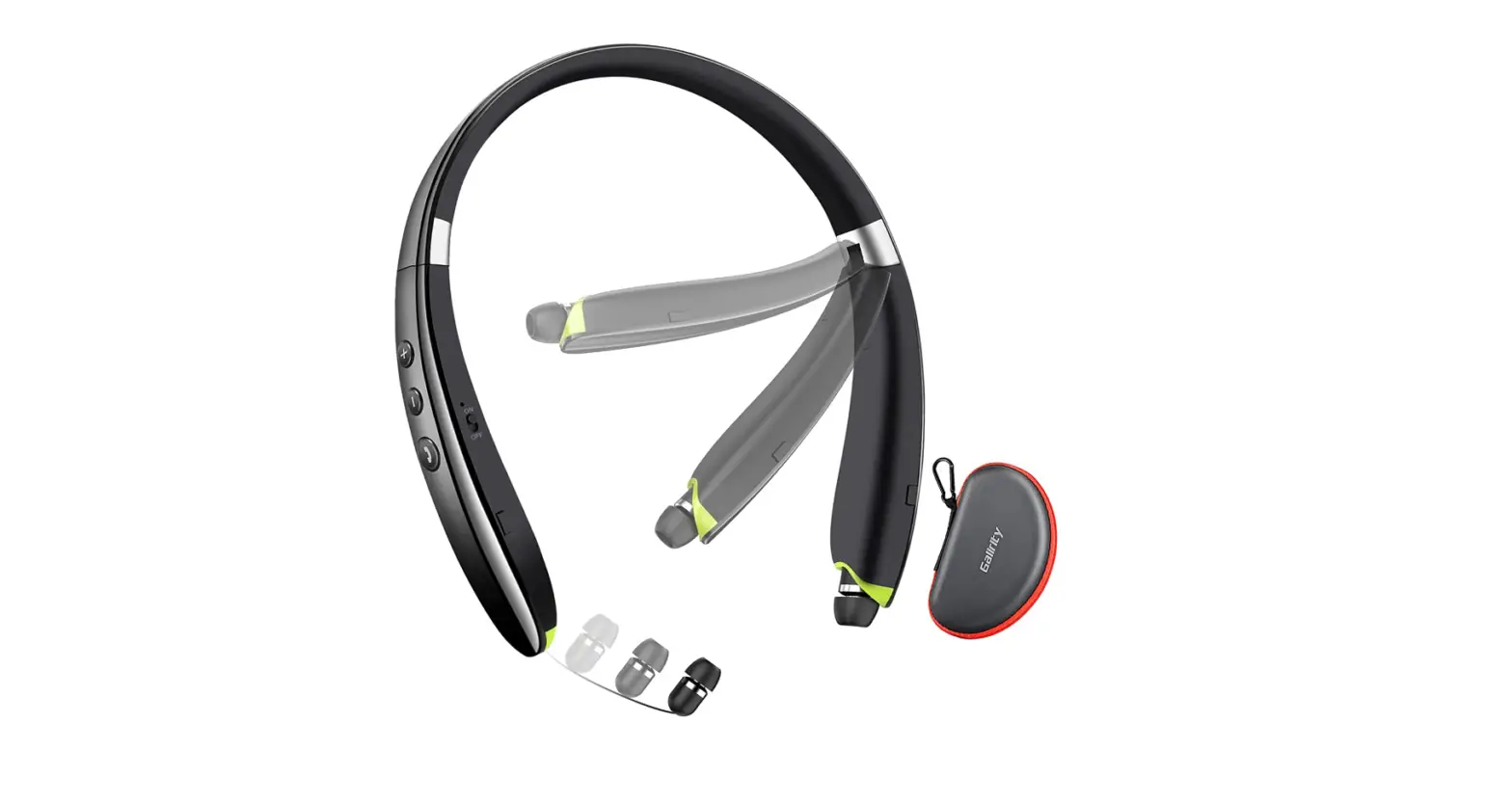 Bluetooth Headset, 2022 Upgraded Neckband Bluetooth Headphones With Retractable Earbuds-complete Features/instruction Guide