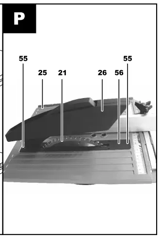 Adjusting the keel of the upper cutting table