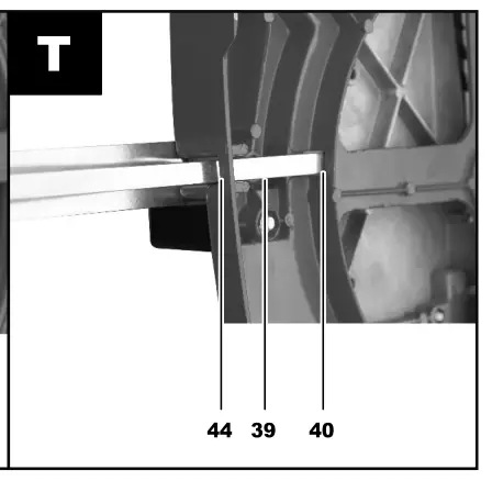 Setting the cutting stopper on the lower table