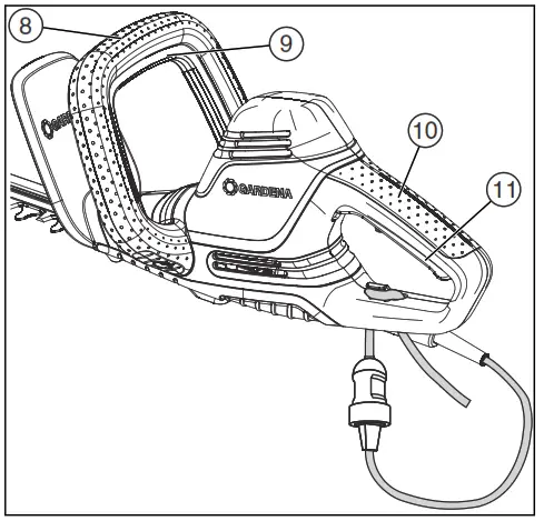 GARDENA 9833 ComfortCut 550 Electric Hedge Trimmer - fig 2