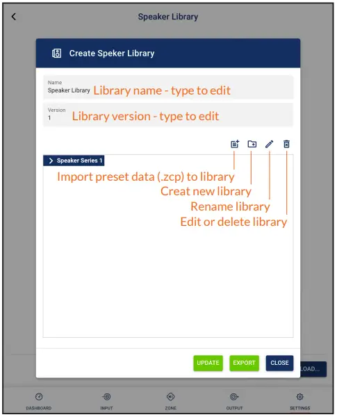 Speaker Library Creation and Management
