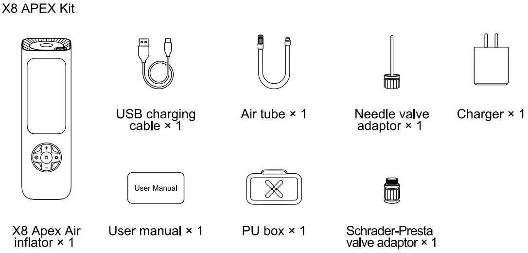 AVENTON Fanttik X8 Apex Air Inflator - fig2