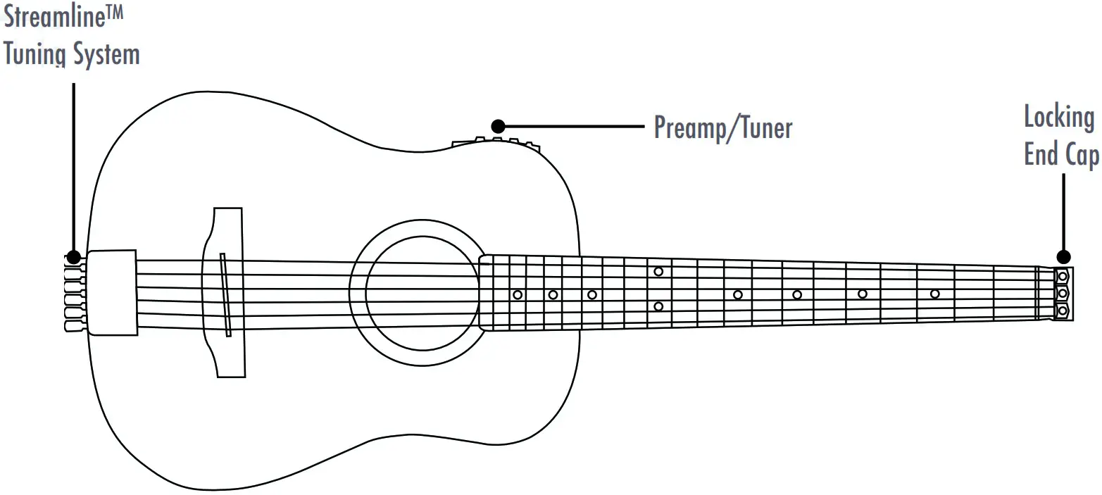 TRAVELER GUITAR TR ULT LIGHT NYL MAP Escape Classical Electric Guitar - Dreadnought guitar