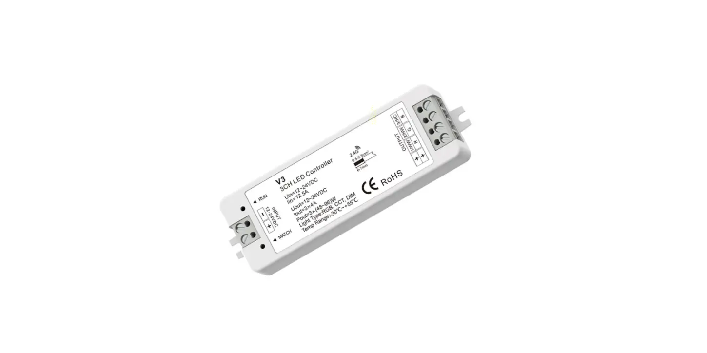 Optonicaled Rgb/cct/dimming 3 Channel Led Rf Controller User Guide