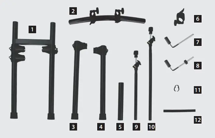 V-Drums TD-1 Double Mesh Kit Installation Guide - included items