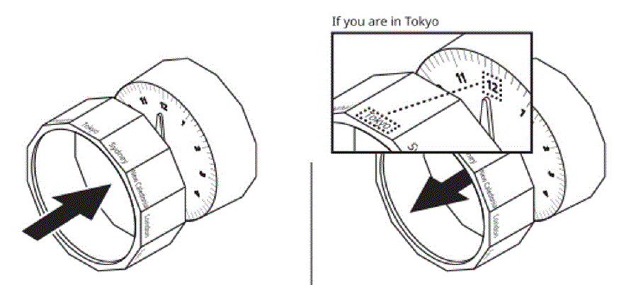 SHARPER IMAGE 208164 WORLD CLOCK fig 1