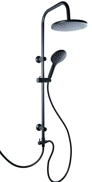 CORNAT TECBE3302 Noir Round Head Shower